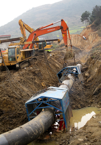中缅天然气管道工程（缅甸段）